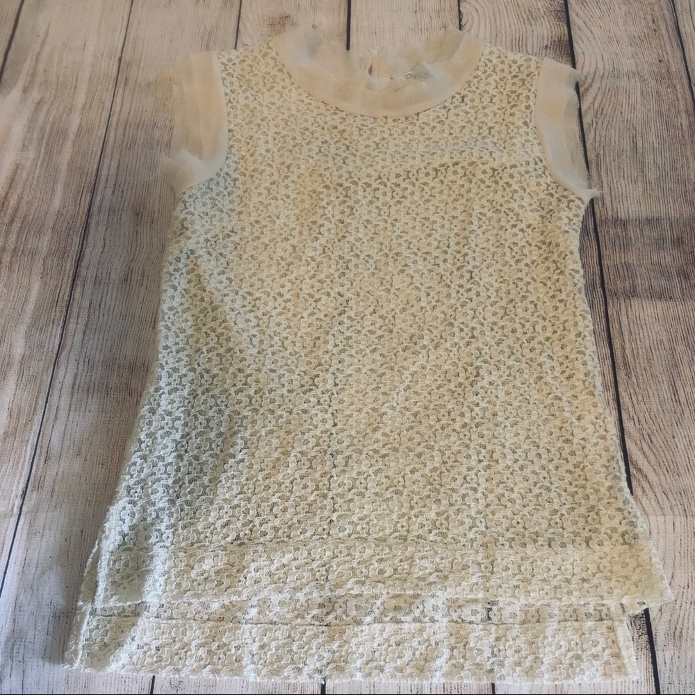 Pinky Lace Mockneck Top